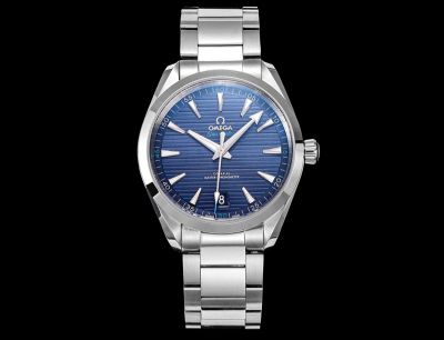 Omega 41*13.5MM 904L Steel Super-LumiNova Coating Stainless Steel Strap Blue Dial Men Mechanical Watch